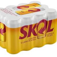 Cerveja Skol Latão 473ml (Pack com 12)