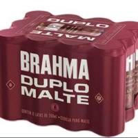 Cerveja Brahma Latão Duplo Malte 473ml (Pack com 12)