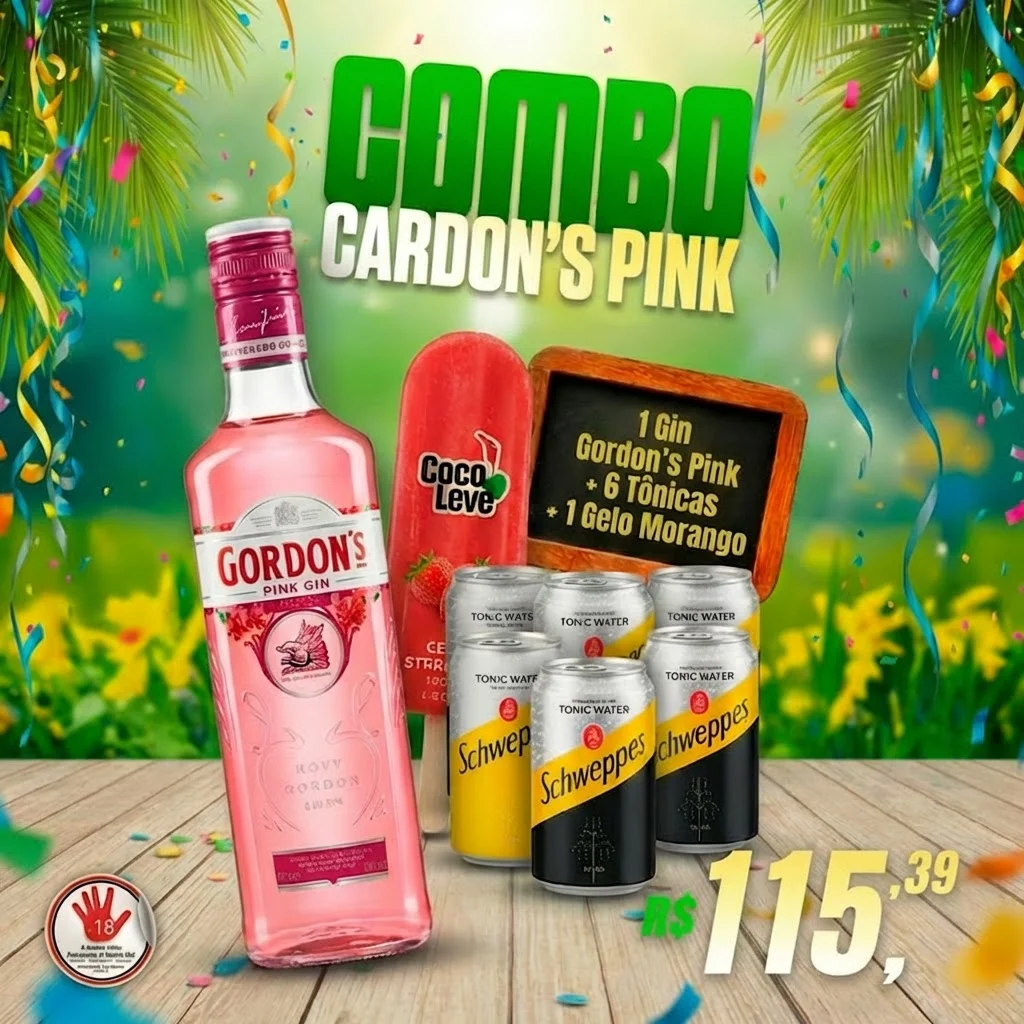 Combo Gordon's Pink